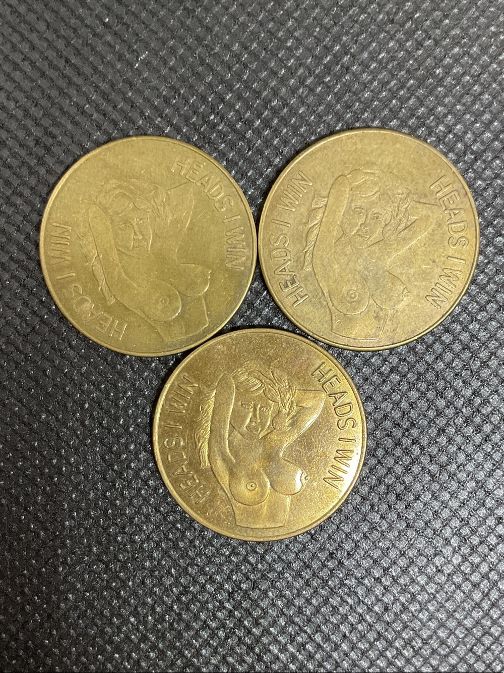 Brass Tokens - 'Heads I Win' ‘Tail You Lose’ Sexy Lady